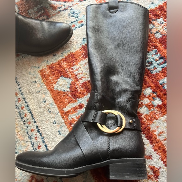 Black riding boots by Karl lagerfeld. - Picture 11 of 12